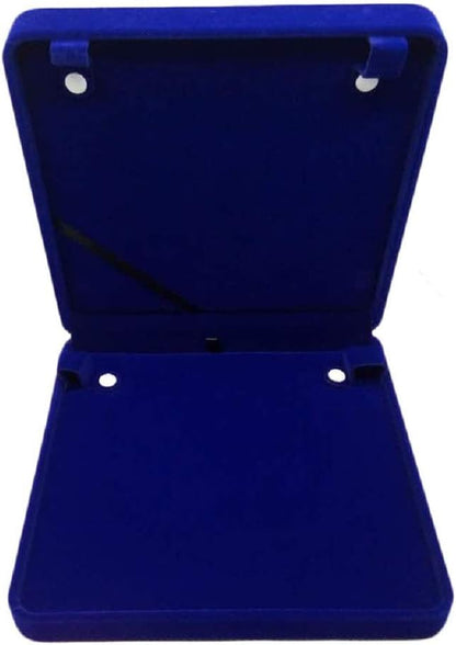 Jewelry Set Velvet Box Necklace Earring Ring Necklace Bracelet Gift Display Case Wedding Jewelry Storage Holder (Royal Blue for Long Pearl Chain)