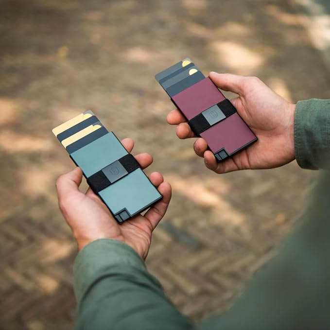 Ekster Aluminum Cardholder Wallet for Men | Metal Wallets with RFID Blocking Layer | Slim & Minimalist Aluminum Wallet with Push Button for Quick Card Access