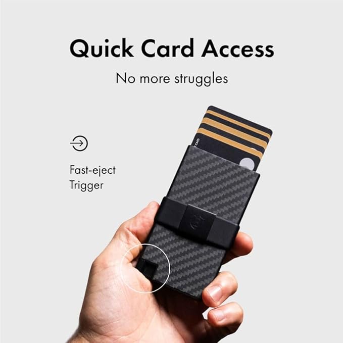 Ekster Aluminum Cardholder Wallet for Men | Metal Wallets with RFID Blocking Layer | Slim & Minimalist Aluminum Wallet with Push Button for Quick Card Access
