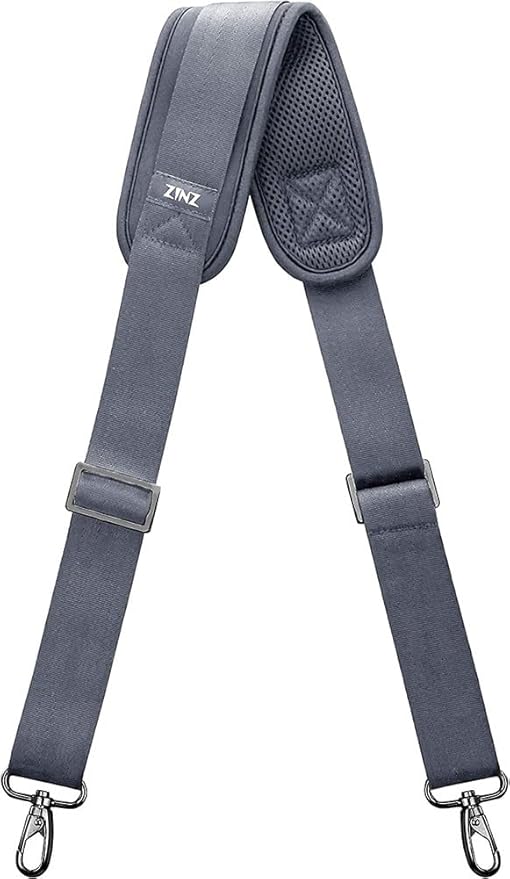 ZINZ Shoulder Strap, 57" Padded Adjustable Shoulder Bag Straps Replacement for Bags with D-Ring (DG02Y01)