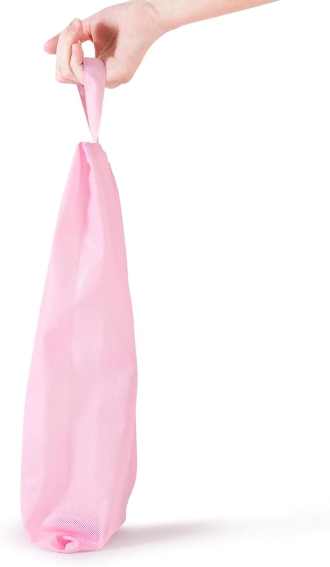 pack all Shoe Bag for Travel, Water-Resistant Shoe Pouch for Gym, Odor-Resistant Soccer Cleats Bag for Sport (Pink, 2-Pack)