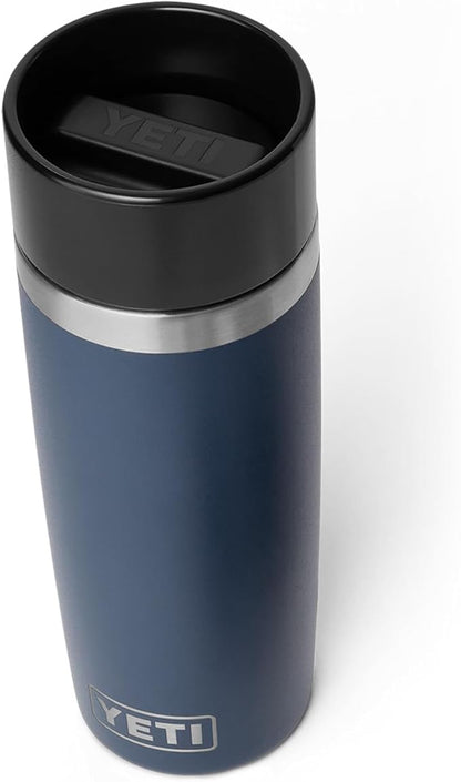 YETI Rambler 16 oz Travel Bottle, Stainless Steel, Vacuum Insulated with Leakproof Commuter Cap, Navy