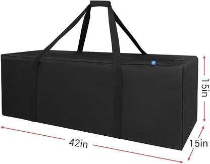 COOLBEBE 42" Sports Duffle Bag - 150L Extra Large Travel Duffel Luggage Bag with Upgrade Zipper, Sturdy & Water Resistant, Black