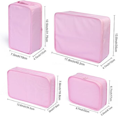 JJ POWER Travel Packing Cubes, Luggage Organizers with Shoe Bag