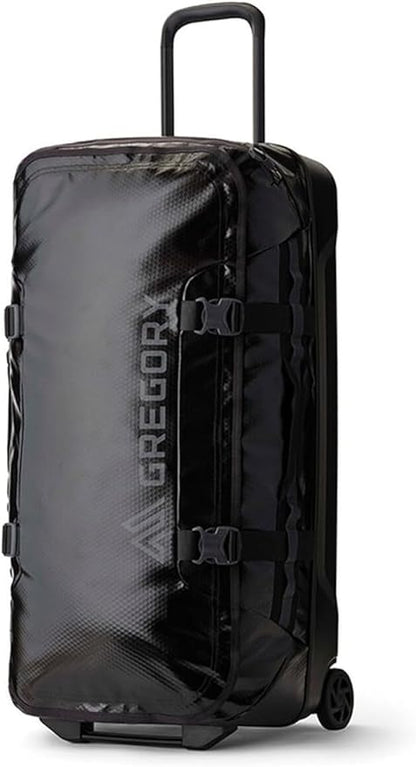 Gregory Alpaca 100L Water-Resistant Adventure Travel/Gear Organization Wheeled Duffle Bag with Packing Cube Included, Obsidian Black