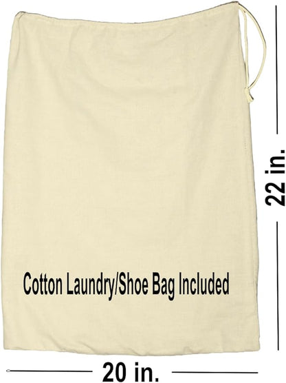 Leather Travel Bag with Trolley Strap,s Adjustable Shoulder Strap, Laundry Bag Travel Duffel Bag 22x11x12 by De Lira