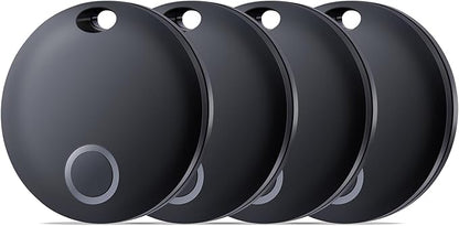 Air Tracker Tag, Bluetooth Tracker-4 Pack Works with Apple Find My (iOS Only), Smart Tags for Luggage, Keys, Backpack, IP67 Waterproof