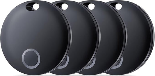 Air Tracker Tag, Bluetooth Tracker-4 Pack Works with Apple Find My (iOS Only), Smart Tags for Luggage, Keys, Backpack, IP67 Waterproof