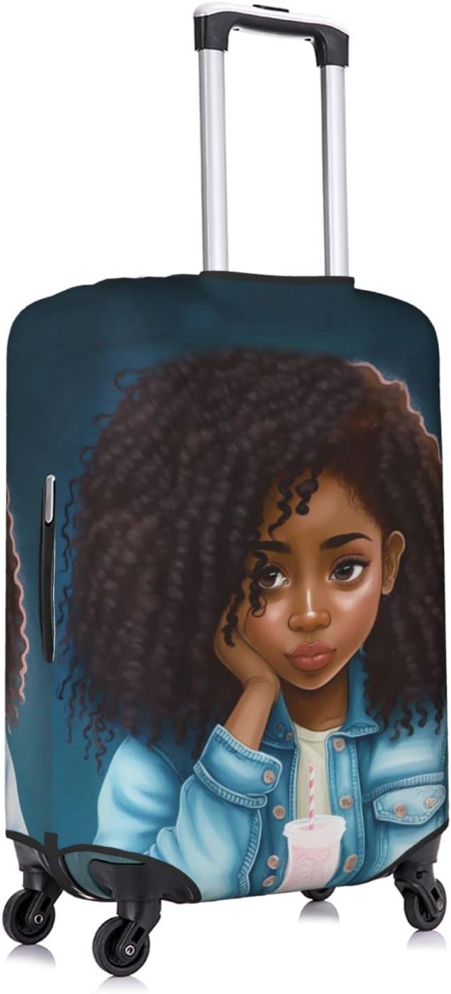 Suitcase covers for luggage luggage cover for Suitcase Washable Suitcase Protector Anti-scratch Suitcase cover Small African American Black Girl style76