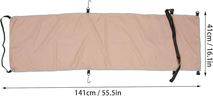 Ergonomic Adjustable Foot and Heel Hammock Cover, Comfort Airplane Footrest, Adjustable Portable Air Plane Flying Travel Foot Rest for Outdoor Travel Bus (Khaki)