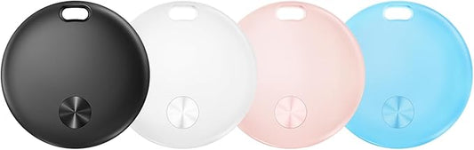 Air Tracker Tags- 4 Pack, New Bluetooth Tracker Works with Apple Find My APP (iOS Only), 92 dB Sound, Replaceable Battery, Smart Tag Keys Finder and Item Locator for Keys, Bags, Luggage, Wallet, etc