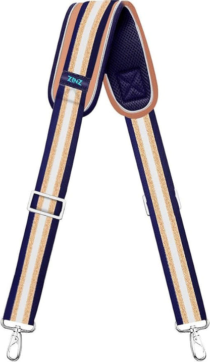 ZINZ Shoulder Strap, 57" Padded Adjustable Shoulder Bag Straps Replacement for Bags with D-Ring（TH01B06）