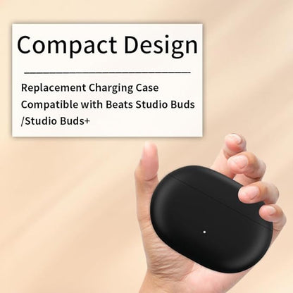 Charging Case Replacement Compatible with Beats Studio Buds/Buds +, Charger Case with Bluetooth Pairing Sync Button & 660mAh Built-in Battery (Not Include Earbuds)