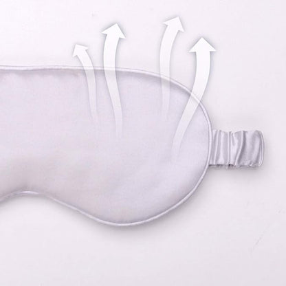 Silk Sleep Mask Light Blocking Luxury 100% Mulberry 19mm Silk Eye Mask Eye Cover Blindfold Ultra Soft Light & Comfy Anti Aging Skin Care with Travel Bag Gift Package