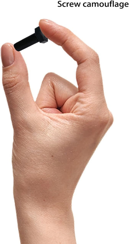 2PCS Small Pocket Pill Box, Portable Mini Pill Organizer Case Waterproof Metal Pill Holder Medication Pill Boxes Medicine Bottle for Outdoor Camping Travel 7 Day Vitamin Organizer (Black)