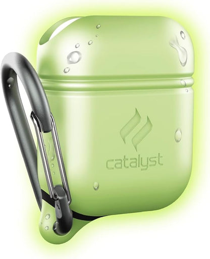 Catalyst Waterproof Case for AirPods 2nd Generation and AirPods 1st Generation - Wireless and USB-C Charging High Drop Protection AirPod Gen 2 and Gen 1 Case with Carabiner, One Piece Design