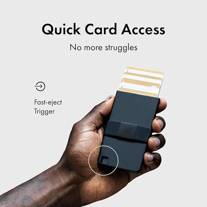 Ekster Aluminum Cardholder Wallet for Men | Metal Wallets with RFID Blocking Layer | Slim & Minimalist Aluminum Wallet with Push Button for Quick Card Access