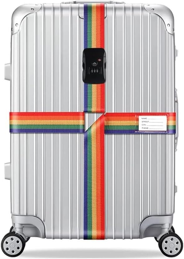 Travel Luggage Strap Adjustable Suitcase Packing Belt with TSA Combination Lock