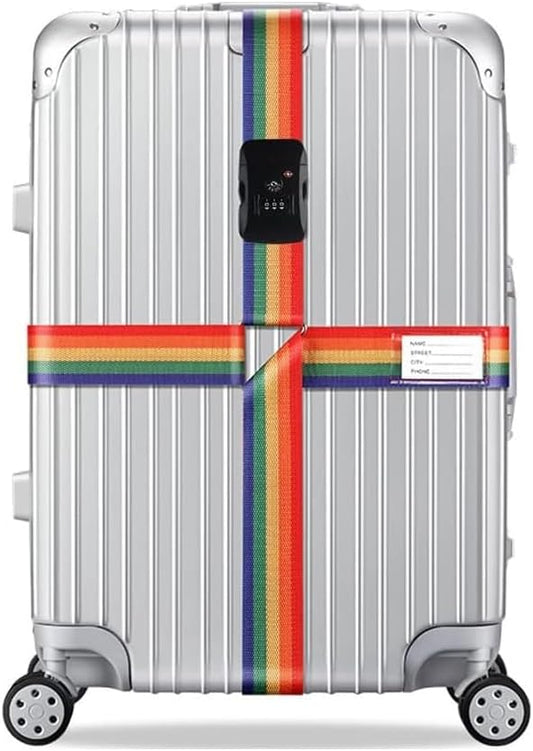 Travel Luggage Strap Adjustable Suitcase Packing Belt with TSA Combination Lock