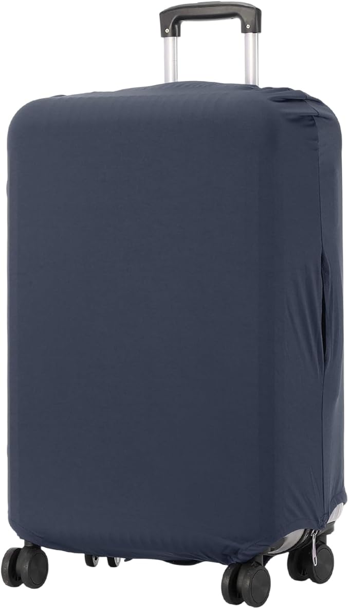 uxcell Luggage Cover for Suitcase Protector, Fit 26-28 Inch Luggage Elastic Suitcase Cover Scratch-Resistant Covers for Travel Business Trips, Navy Blue (L)