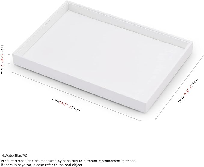Oirlv Premium White Leather Stackable Jewelry Tray Flat Jewelry Organizer Tray for Jewelry Accessory Trade showcase