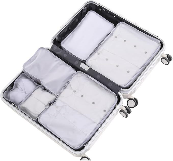 JJ POWER Travel Packing Cubes, Luggage Organizers with Shoe Bag