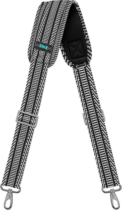 ZINZ Shoulder Strap, 57" Padded Adjustable Shoulder Bag Straps Replacement for Bags with D-Ring（TH01B03）