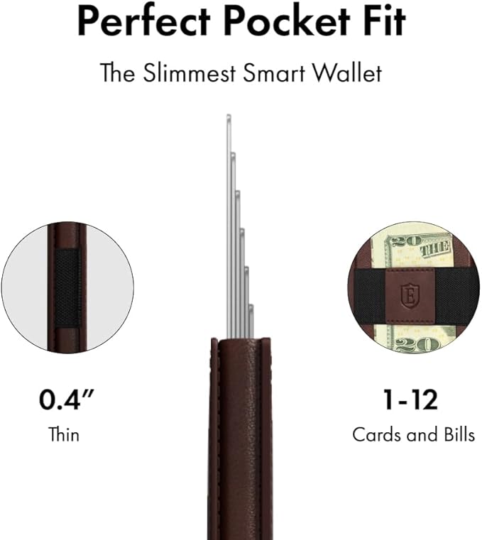 Ekster Parliament ('18 Collection) - Slim Leather Wallet - RFID Blocking - Quick Card Access