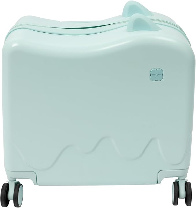 18" Kids Luggage Suitcase for Girls & Boys, Kids Carry On Luggage with Wheels Children’s Suitcase w/Lock (Baby Blue)