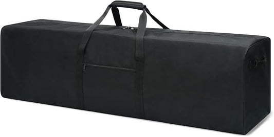 Urbanstand 52 Inch Large Duffle Bag for Travel Camping Sport Equipment Storage Bag with 2-way Lockable Zippers (Black)