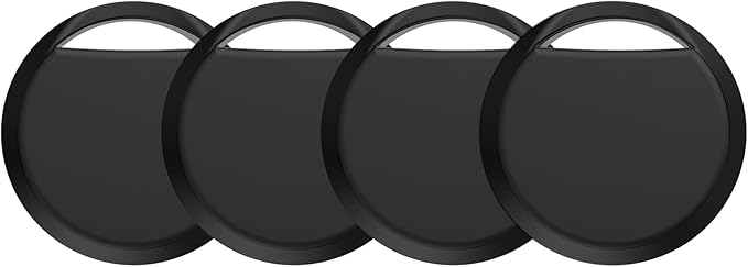 Android Air Tracker Tag 4 Pack for Luggage Tracker Tags Works with Google Find My Device App, Bluetooth Tracker Tag Key Finder and Item Locator for Wallets, Backpack, Suitcases, Replaceable Battery