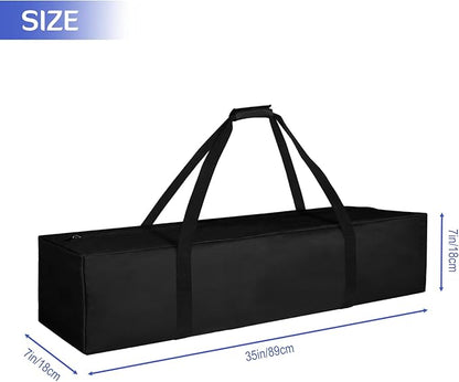 INFANZIA 35inch Sports Duffel Travel Bag, 28L Extra Large Duffel Luggage Bag with Upgrade Zipper, Water Resistant & Foldable Equipment Storage Bag for Fishing Tripod Tent Umbrella, 2PCS