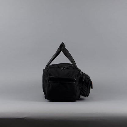 WOLFpak 20L Mini Duffle Bag for Gym & Travel | Waterproof Carry-On Weekender Bag with Shoe Compartment, Hard Bottom, and Tactical Molle System (Red Venom)