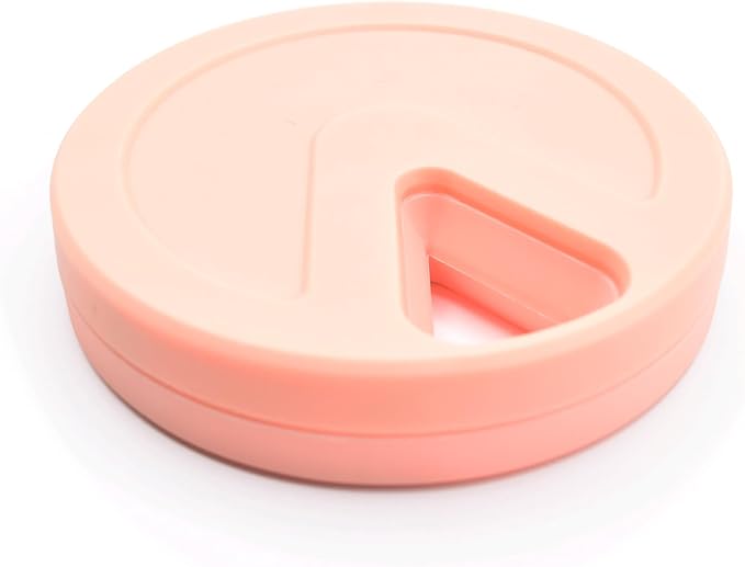 Travel RX Pill Case by Type Two Labs – Weekly 7 Day Pill Box, Compact Magnetic Organizer for Pills fits Purses or Pockets, Rugged Daily Caddy Holds Vitamins, Supplements and Medication. (Peach)