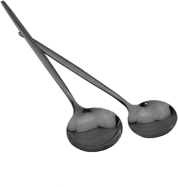 Shiny Black Silverware Set, JASHII 20-Piece Stainless Steel Satin Finish Flatware Set, Kitchen Utensil Set, Mirror Polished Tableware Cutlery Set for Home and Restaurant, Dishwasher Safe