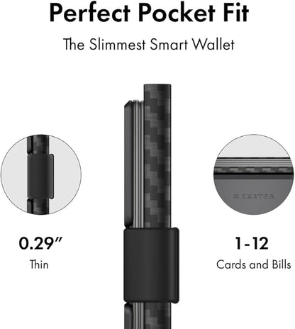 Ekster Aluminum Cardholder Wallet for Men | Metal Wallets with RFID Blocking Layer | Slim & Minimalist Aluminum Wallet with Push Button for Quick Card Access