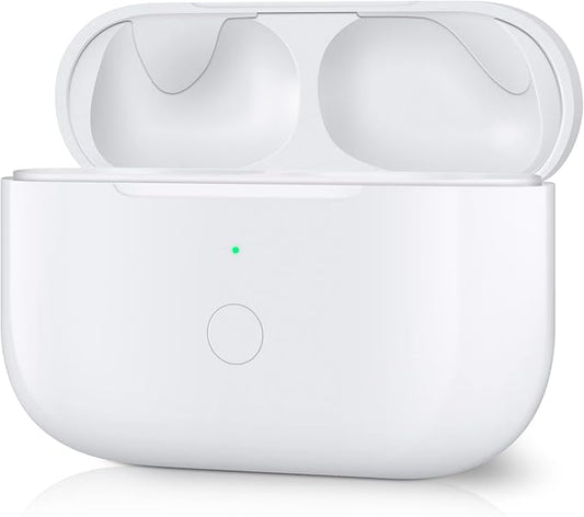 Wireless Charging Case Compatible with AirPods Pro 1st & 2nd Generation,Replacement Charger Case with Bluetooth Pairing Sync Button,White