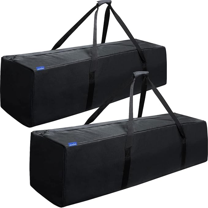 INFANZIA 41inch Sports Duffel Travel Bag, 94L Extra Large Duffel Luggage Bag with Upgrade Zipper, Water Resistant & Foldable Equipment Storage Bag for Camping Tent Tripod Fishing, 2PCS