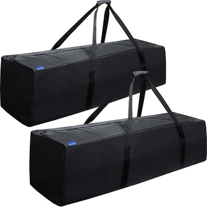 INFANZIA 41inch Sports Duffel Travel Bag, 94L Extra Large Duffel Luggage Bag with Upgrade Zipper, Water Resistant & Foldable Equipment Storage Bag for Camping Tent Tripod Fishing, 2PCS