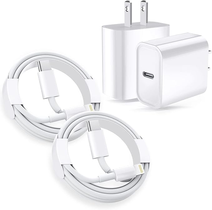 iPhone 13 14 Charger Cable,[Apple MFi Certified]2Pack iPhone Fast Charger 20W Type C Wall Charger Travel Plug Adapter USB C to Lightning Cable for iPhone 14/13 Pro Max/13 Mini/12/12 Pro Max/11 Pro Max