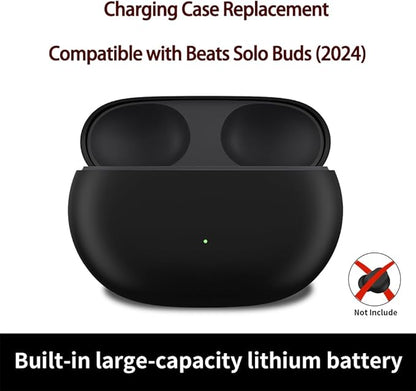 Charging Case Replacement Compatible with Beats Solo Buds (2024), Charger with Bluetooth Pairing Sync Button & 660mAh Built-in Battery (Not Include Earbuds)