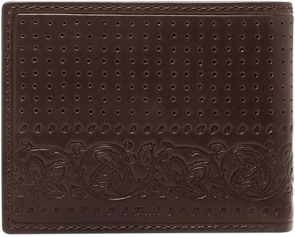 Fossil Men's Derrick Leather RFID-Blocking Bifold with Coin Pocket Wallet