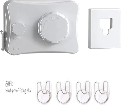 Anti-Sagging Clothes Line Thickened Steel Wire Retractable Clothesline Heavy Duty Clothesline Wall Mounted Bright Porcelain White Finished