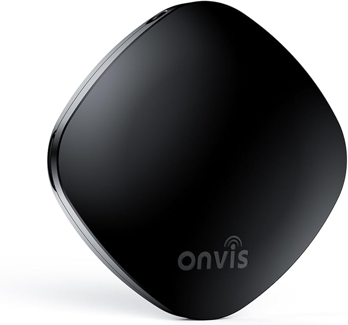 Onvis Item Finders Tracker Work with Apple Find My APP (iOS Only, Not for Android), Smart Bluetooth Locator for Keys, Luggage Suitcases, Bags Wallets, Backpack, IP67 Waterproof (4 Pack)