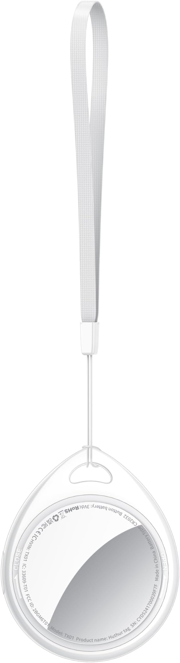 Tracker Tags-16 Pack, 5.3 Bluetooth Tracker Work with Apple Find My (iOS Only), 100dB Sound Finder, Smart Tags with Keychain/Lanyard, Item Finder for Luggage/Key/Suitcase, Replaceable Battery.