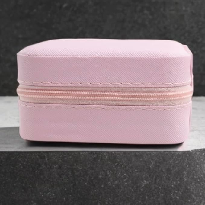 Personalized Leather Jewelry Box with Name and Birth Flower Month - Custom Jewelry Travel Case for Women, Mom, Nana, Children - Custom Name and Birth Flower Month Jewelry Organizer Box (Dark Green)