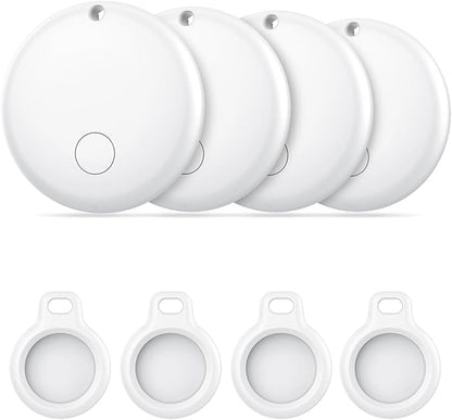 Android Air Tracker 4 Pack, Bluetooth Tracker Tags, Work with Google Find My Device App (Android Only), Smart Tags for Luggage, Wallet, Vehicles, Keys (Not for iOS)