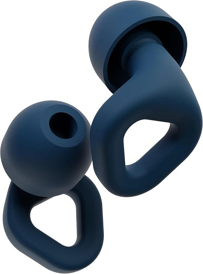 Zenz Unwind Ear Plugs for Sleeping Noise Reduction - Comfy Reusable Soft Silicone Earplugs for Focus, Study, Work - 8 Pair Eartips in XS/S/M/L - 27dB Hearing Protection with Storage Case - Lagoon navy
