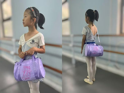 Dance Bag for Girls, Mini Ballet Tutu Bag, Age 2-6 (Lavender)