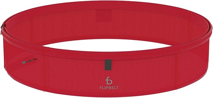 FlipBelt Lightweight Running Air Belt, Fitness and Running Fanny Pack for Women and Men, Non Chafing Waist Band Pack for Phone, Keys, Money, Moisture Wicking Storage Belt, USA Company